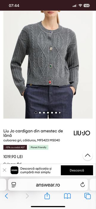 Cardigan -pulover Liu-Jo superb