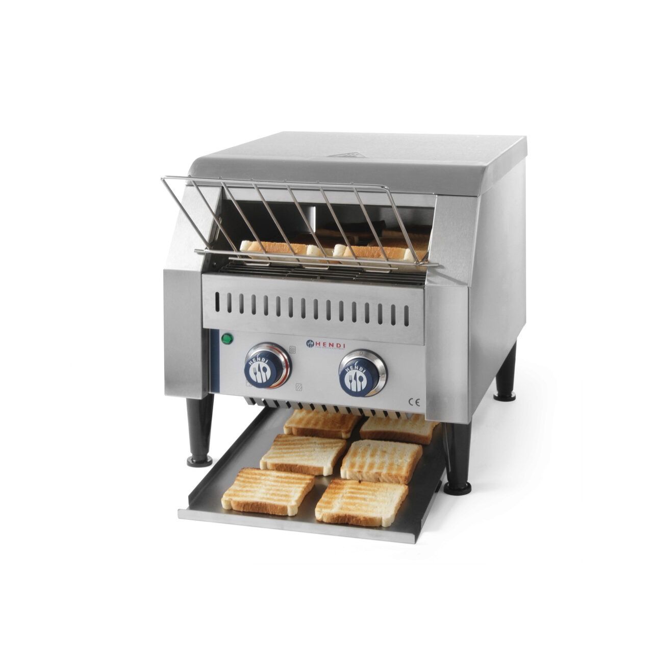 Toaster / prajitor paine profesional tip tunel, corp inox, Hendi