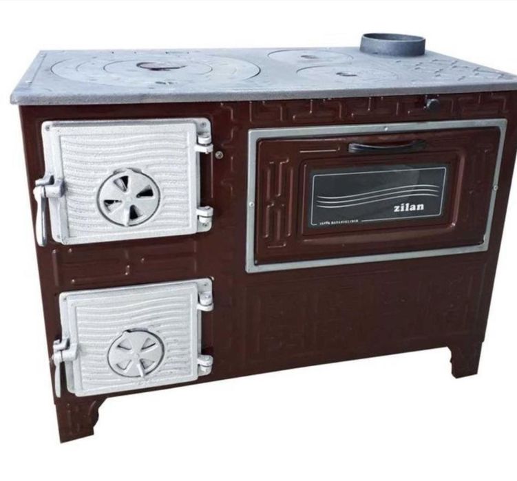 Soba pe lemne plita si cuptor pentru gatit 5.5KW