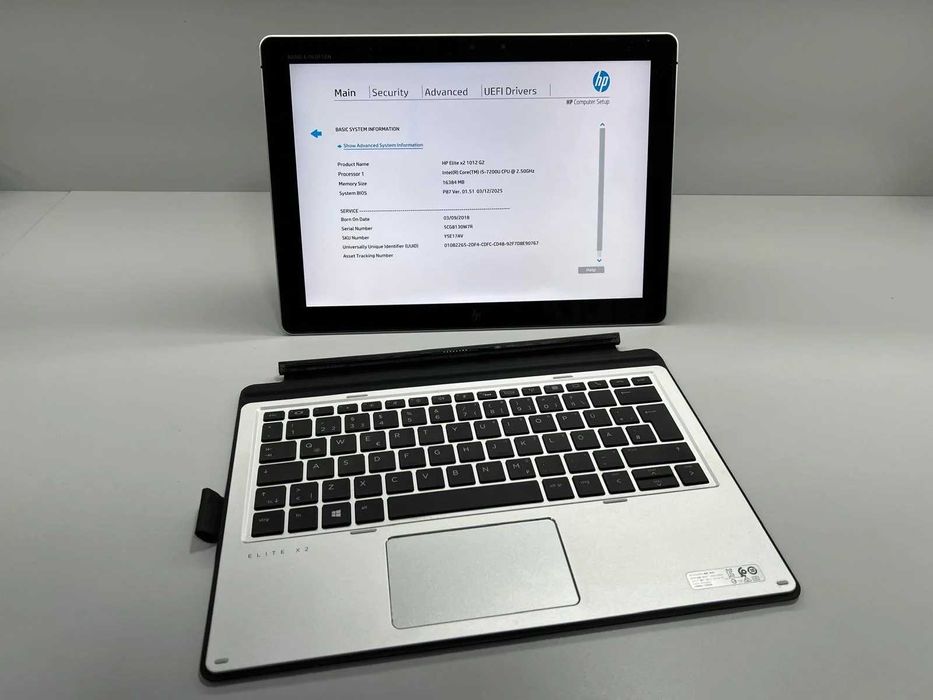 Tableta/Laptop SH HP Elite X2 G2 i5-7200U 16gb RAM NVME 256Gb si tast