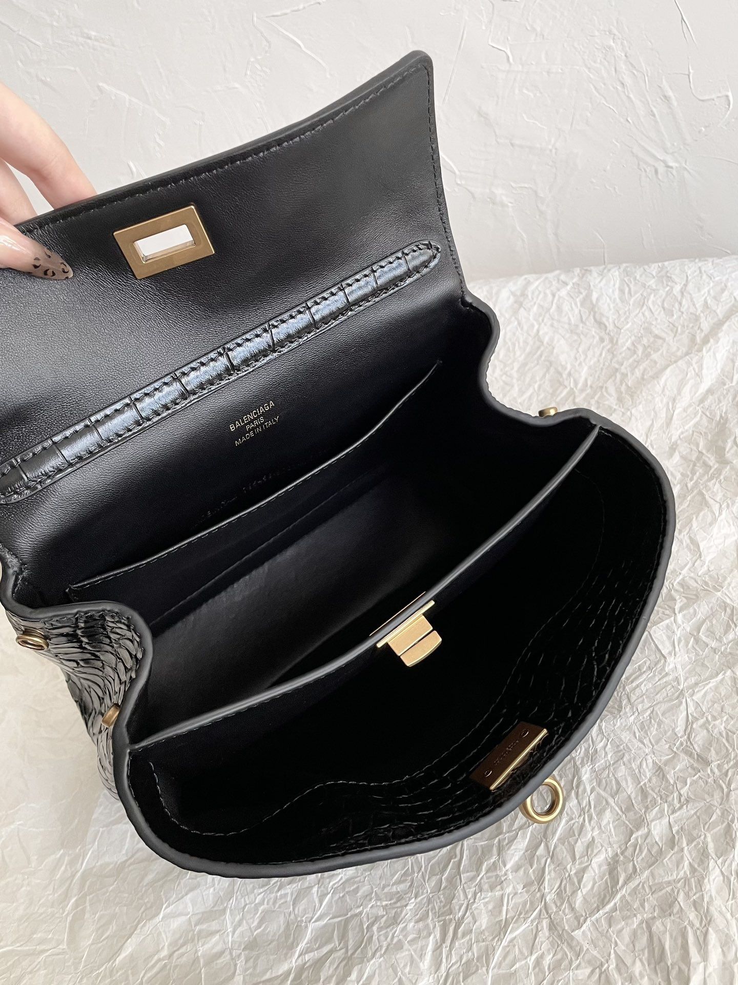 Geanta Balenciaga Rodeo 23cm croco, Premium