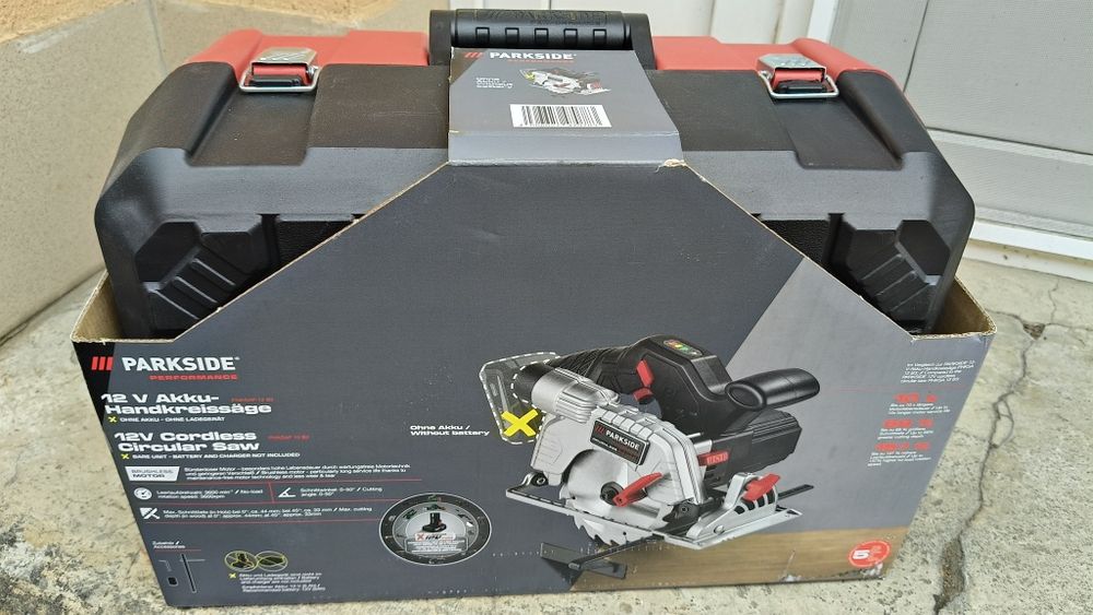 Circular fierăstrău Parkside Performance cu acumulator