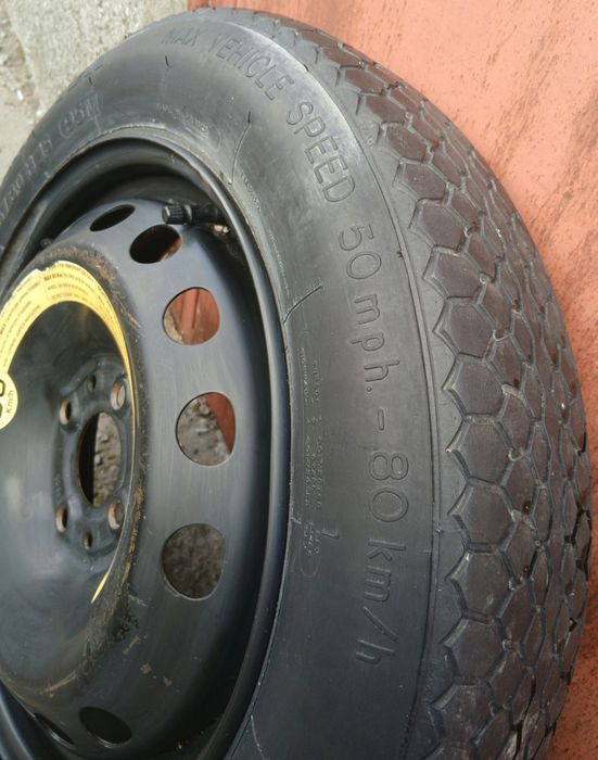 Резервна гума патерица 15 цола 4х98 58.1мм Fiat Alfa Lancia Фиат Bravo