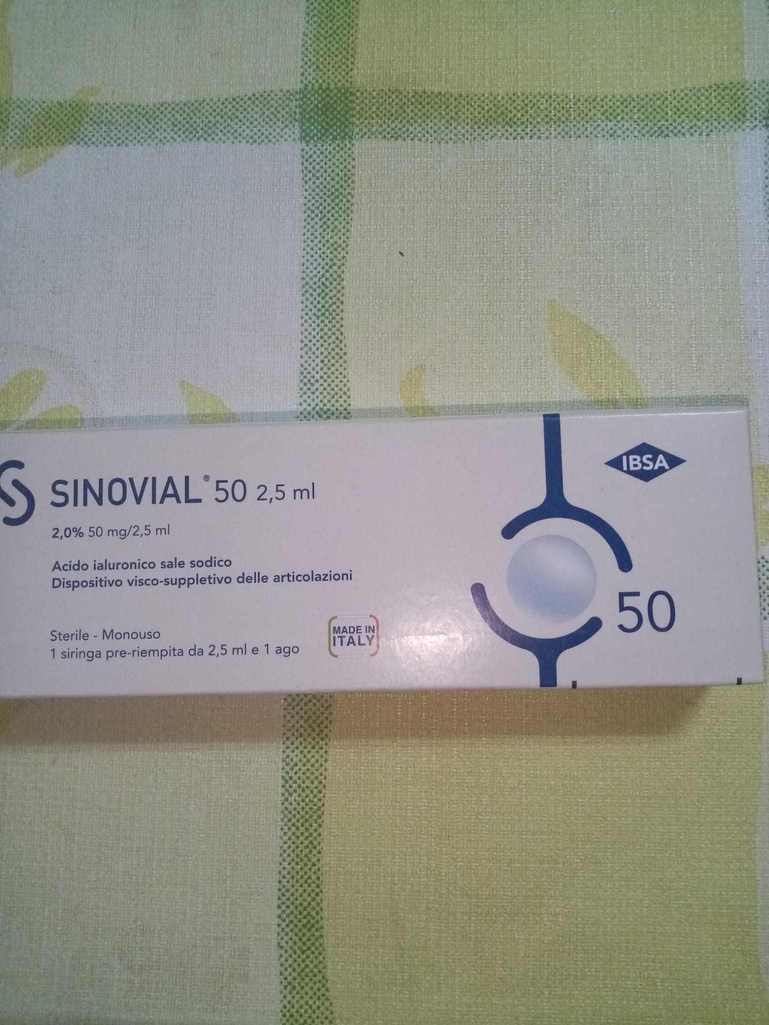 Sinovial 2%  50 mg/2,5 ml