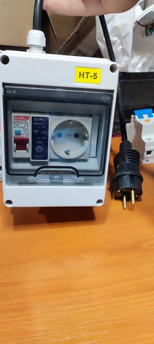 Tablou de exterior cu priza Wifi si protectie RCBO gen Plug&Play