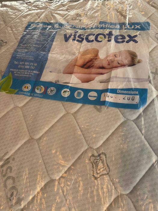Saltea pat Viscotex New Lux, superortopedica, 160 x 200 cm