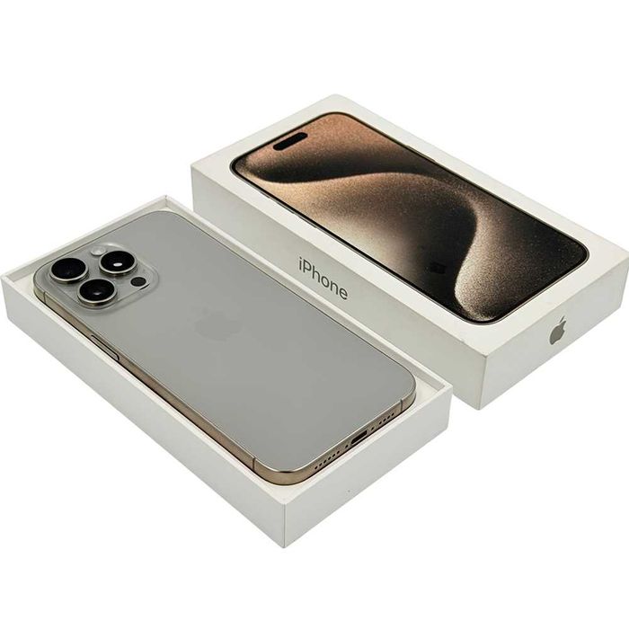 Magazin apple iPhone 15 pro max 256gb excelent natural titanium rate