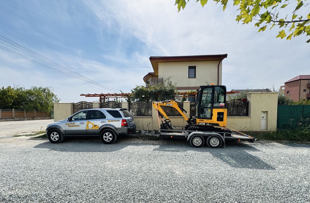 Servicii miniexcavator, sapaturi, santuri, amenajari exterioare, etc
