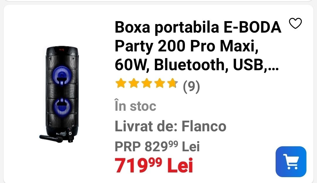 Vând boxa portabilă