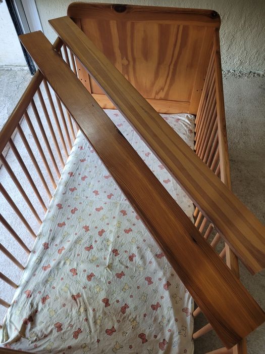 Детска кошара естествено дърво