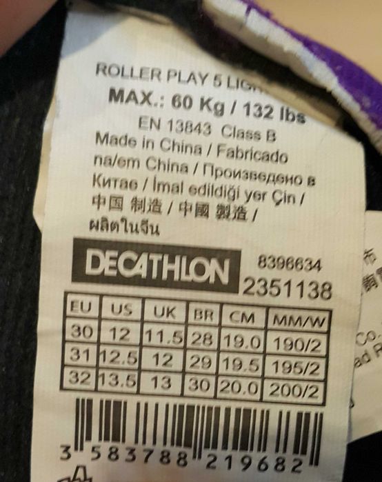 Vand role Oxelo pentru fete, marime 30-32