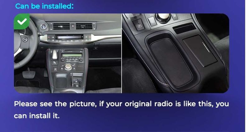 LEXUS CT200H 2011-2017 - 9'' Андроид Навигация, 9421
