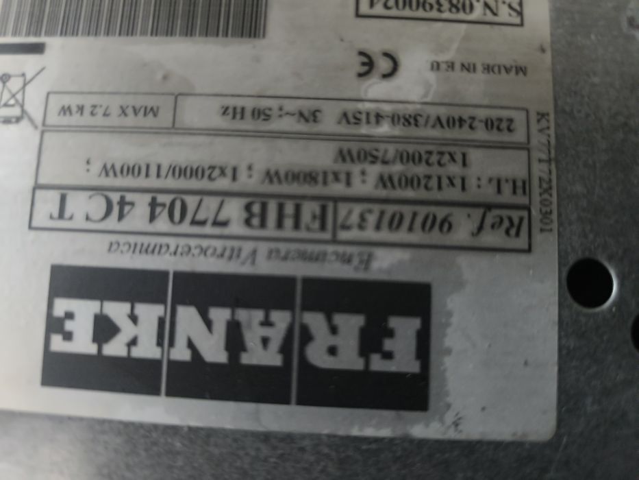 Электрическая плита фирмы "Франке"