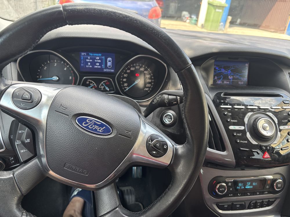 Ford Focus 1.6 diesel, 2014, FULL, Piele, Navi, parcheaza singura