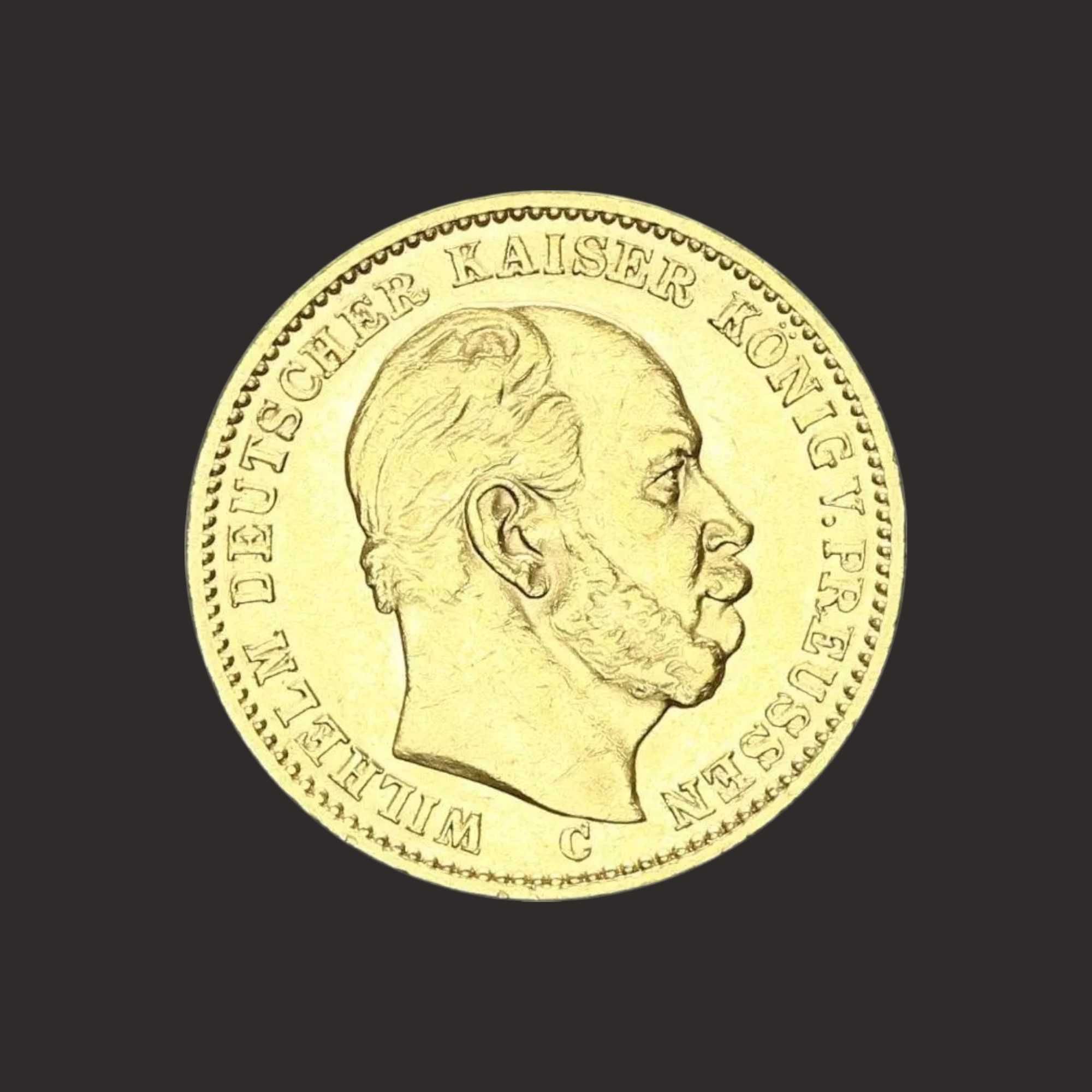 Moneda aur 20 marci germane, Wilhelm I - TVA 0%