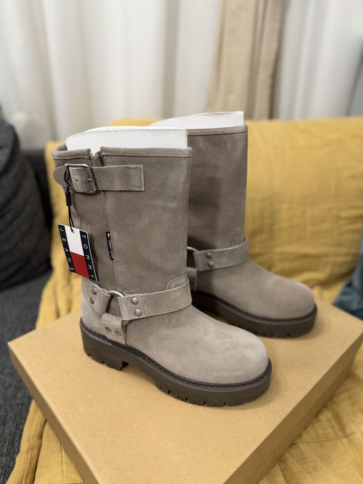 Tommy Jeans W Urban Biker  cizme dama inalte marimea 37 noi