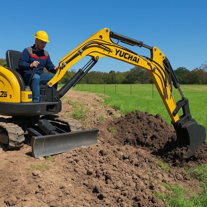 Тараз Мини экскаватор  водопровод су траншея канализация септик