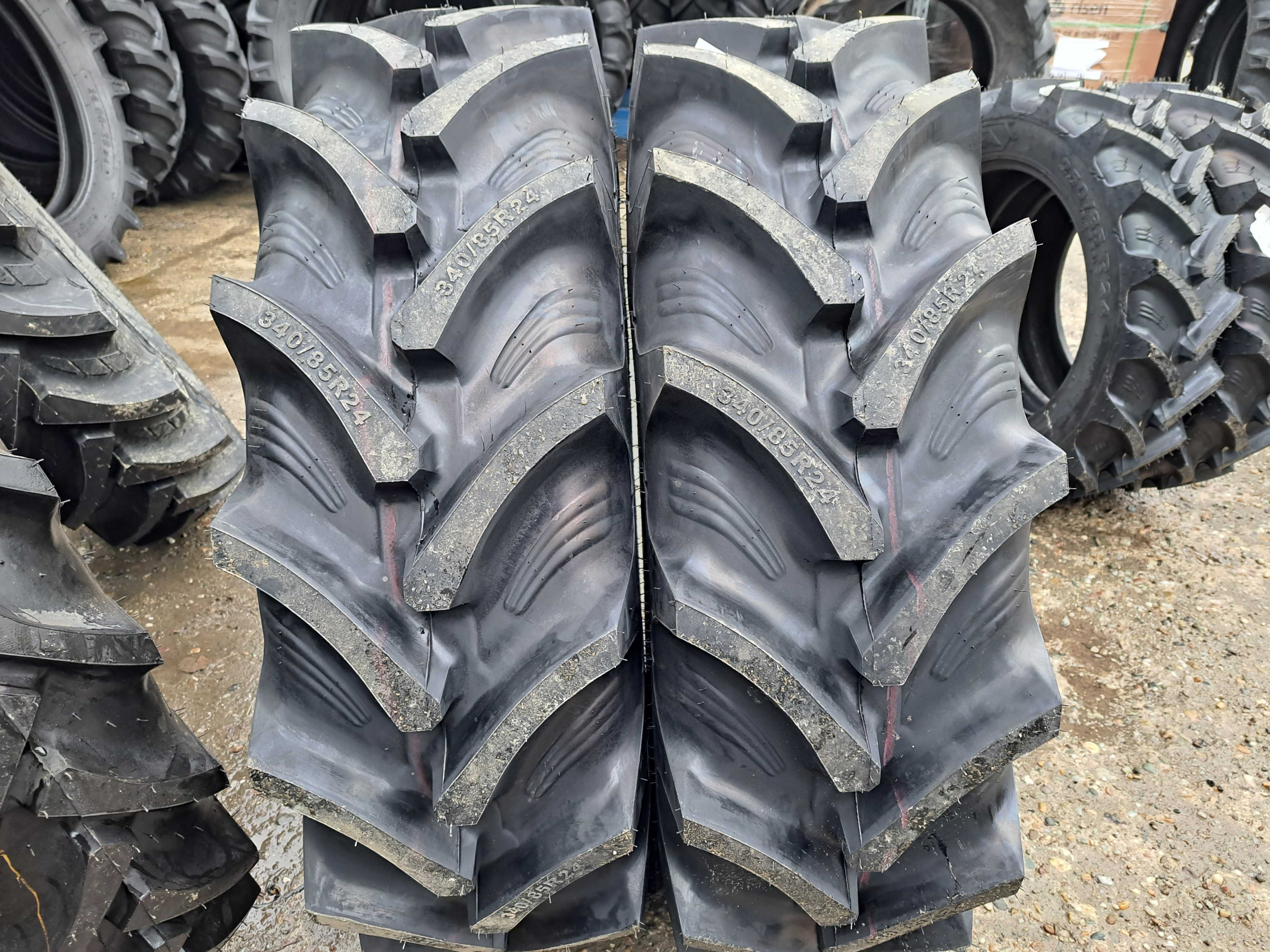 Cauciucuri noi 340/85R24 OZKA 13.6R24 RADIALE tractor fata incarcator