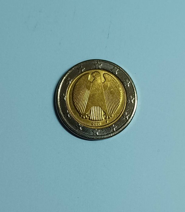Евро монета,номинал 2