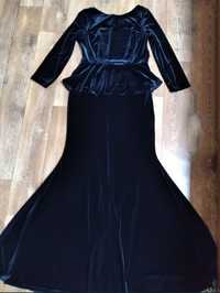 Платье длинное чёрный цвет