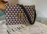 Дамска чанта Furla от естествена кожа със сертификат
