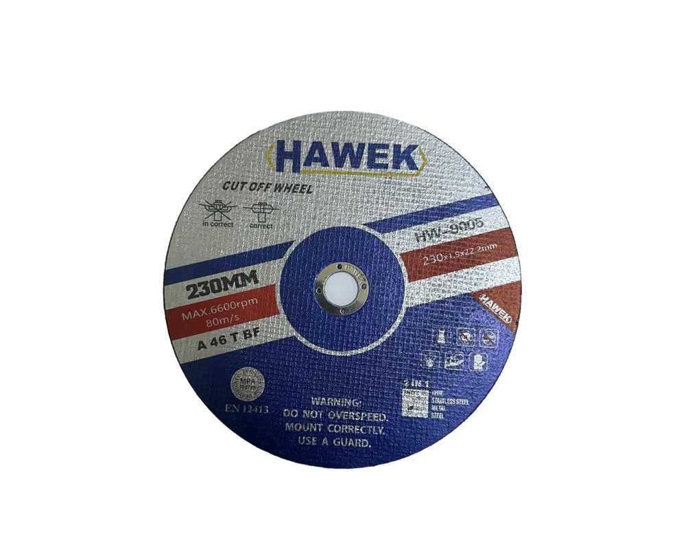 10 броя Диск за метал и неръждавейка 230мм 1,9 мм HAWEK