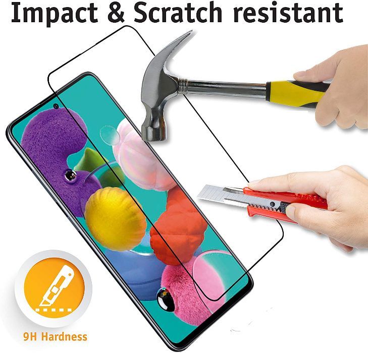 Folie sticla 20D FULL GLUE pt. Samsung Galaxy A21s, A31, A41, A7 2018