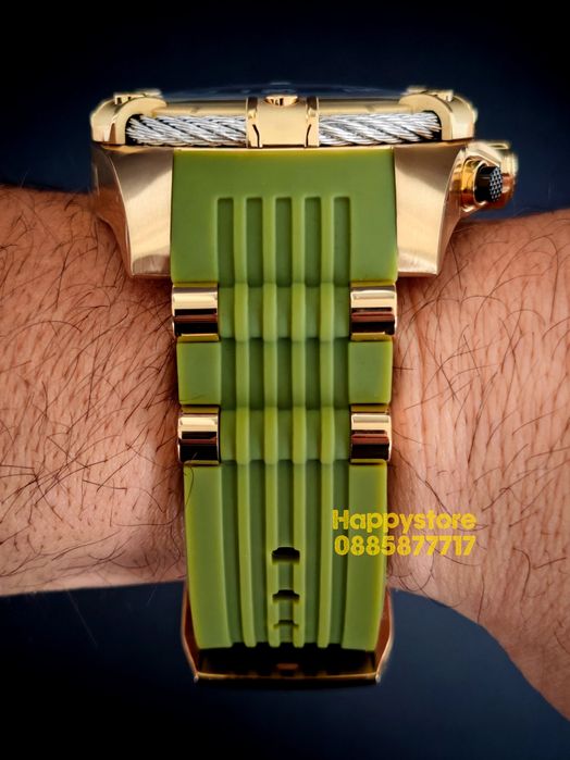 INVICTA Bolt Vestige Green/Gold 52 mm, Инвикта нов ръчен часовник