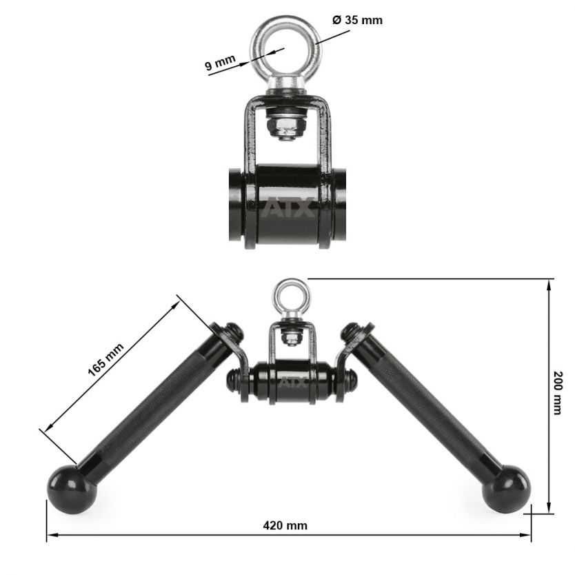 ATX® Black Line - Ротационен V Bar G-7006