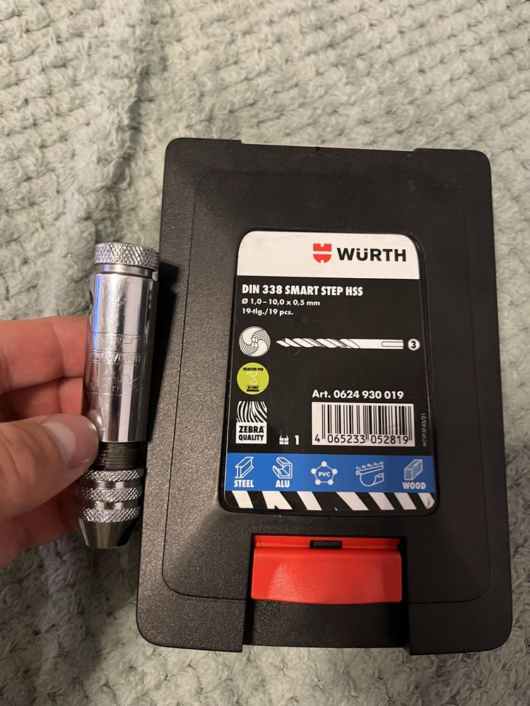 Set complet brughie Wurth metal/lemn de la 1 la 10