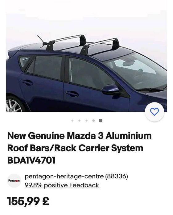 Оригинални греди, багажник за Мазда 3 МК2 (2009-2013г).