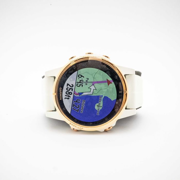 Garmin Fenix 5s Plus Rose Goldtone with Carrara White Band