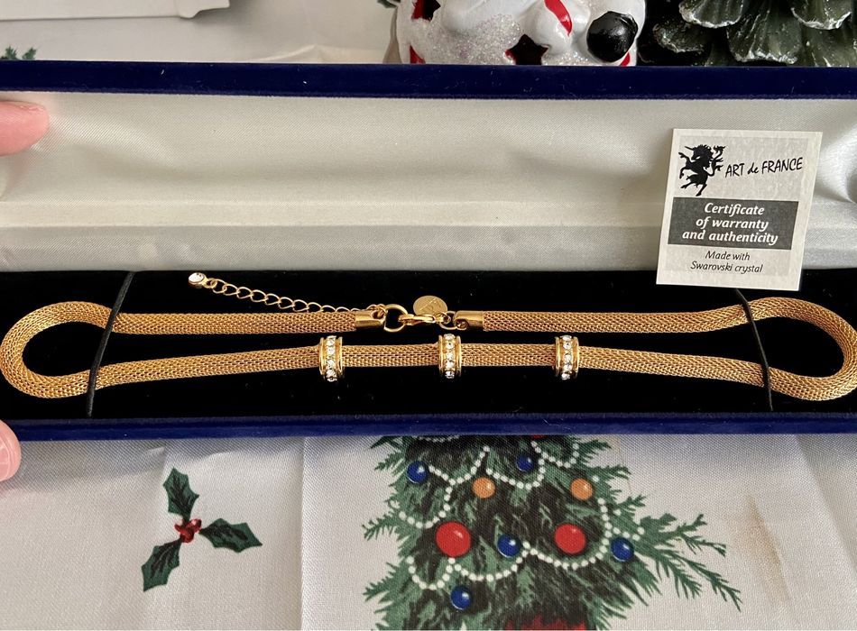 Swarovski gold 24k