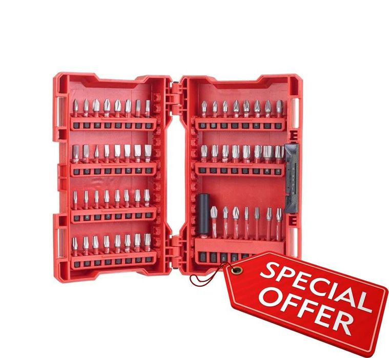 Промоция!Ударни битове 56 части Shockwave Wear Guard Milwaukee