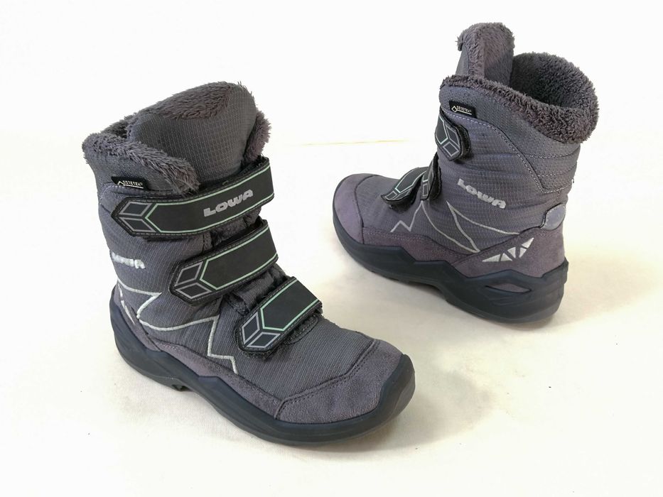 Bocanci copii 31 32 ghete munte Moonboot Lowa Goretex imblaniti