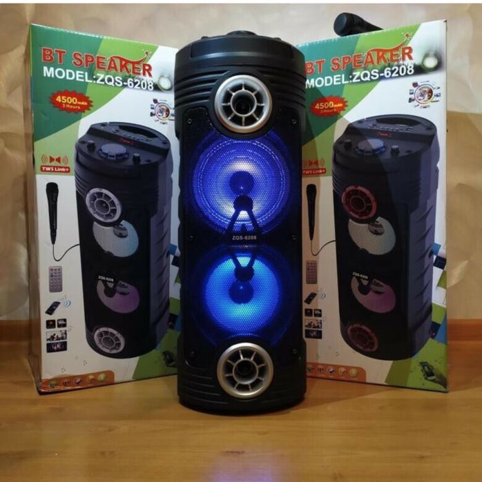 Портативные колонки с микрофоном