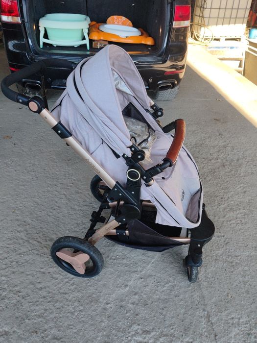 Carut 3 in 1, cadita pliabila cu hamac, premergator