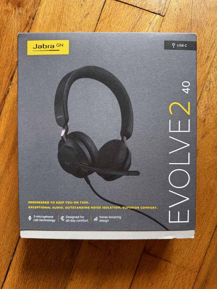 Слушалки Headset Jabra Evolve2 40