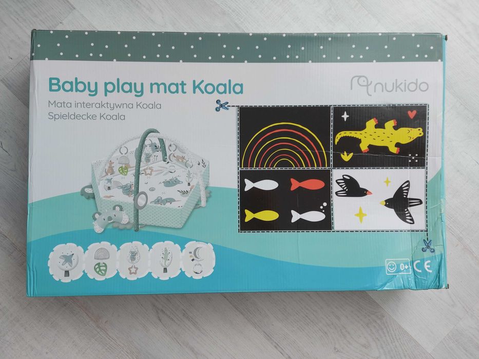 Saltea de activitati pentru bebelusi Nukido, 7 jucarii senzoriale