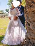 Rochie mireasa cu coronita si voal
