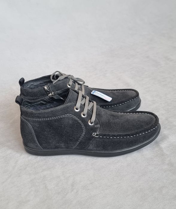 Мужская обувь зимняя из натуральной замши. Размер 39-40