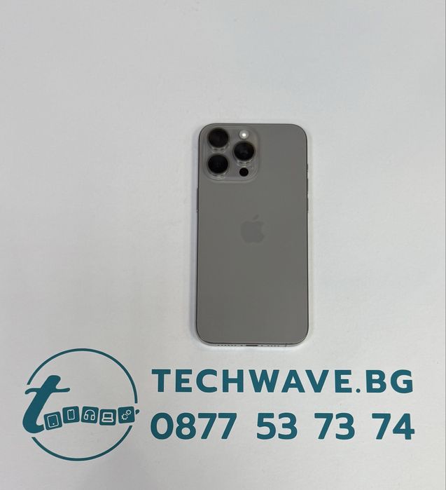 #Apple iPhone 15 Pro Max 256GB Natural Titanium , втора употреба