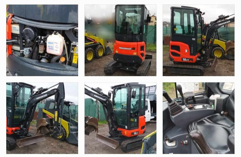 Excavator miniexcavator eurocomach 2021 cabina închisă