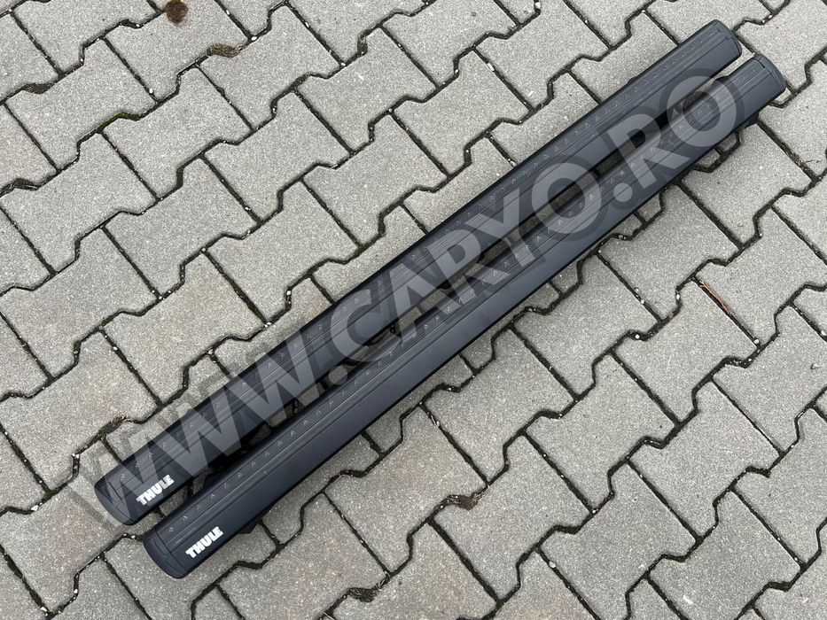 Thule WingBar Evo black raised rails second-hand