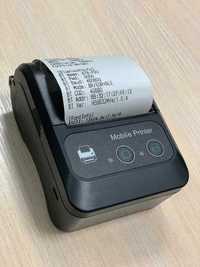 Мобильный принтер чеков USB+блютуз  58 мм
