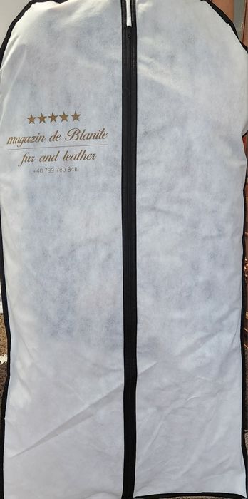 Geaca cu blanita  naturala de vulpe