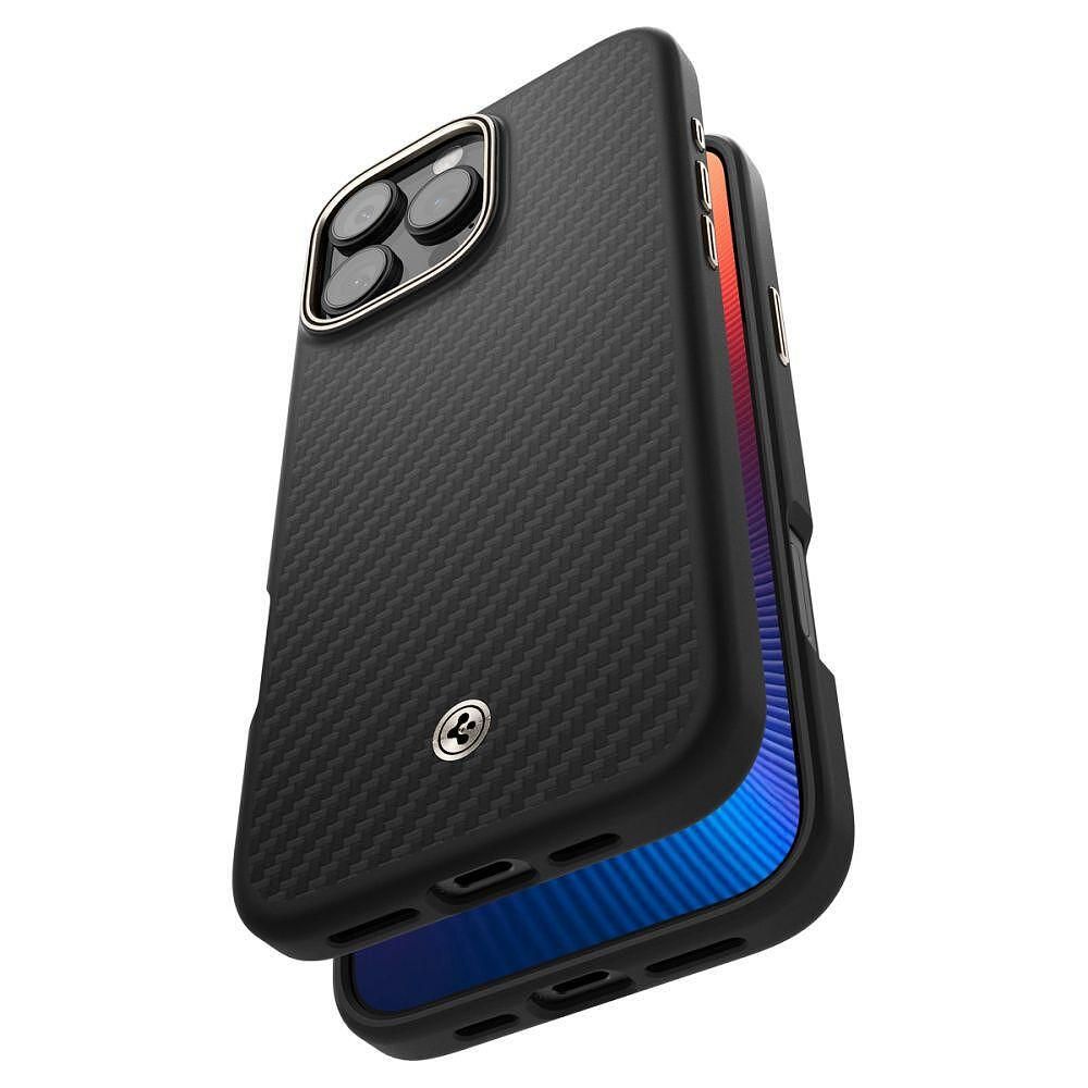 Кейс spigen enzo aramid mag magsafe за iphone 16 pro - black/natural