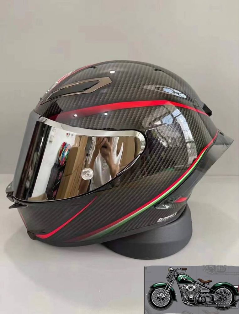 В наличии шлем AGV Pista GP RR Качество Размеры:(M).(L).(XL)