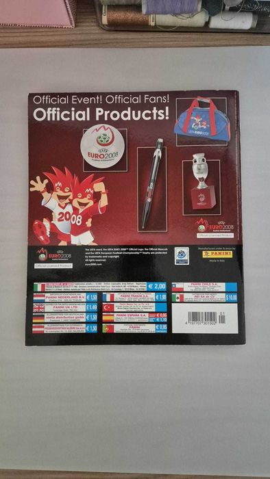 Album Panini EURO 2008 complet, stare 9.5/10