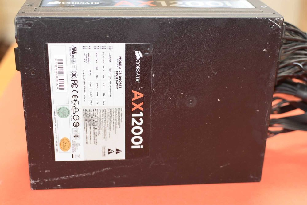 AX1200i ATX Power Supply  1200 Watt 80 PLUS PLATINUM Fully-Modular PSU